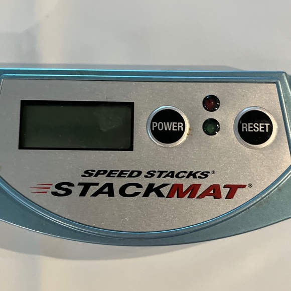 Speed Stacks Stackmat Blue Silver Handheld Portable Stopwatch Timer Device Used - Picture 4 of 12